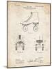 PP1019-Vintage Parchment Roller Skate 1899 Patent Poster-Cole Borders-Mounted Giclee Print