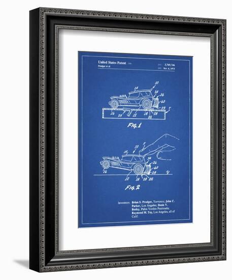PP1020-Blueprint Rubber Band Toy Car Patent Poster-Cole Borders-Framed Giclee Print