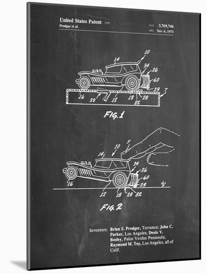 PP1020-Chalkboard Rubber Band Toy Car Patent Poster-Cole Borders-Mounted Giclee Print