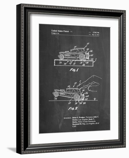 PP1020-Chalkboard Rubber Band Toy Car Patent Poster-Cole Borders-Framed Giclee Print