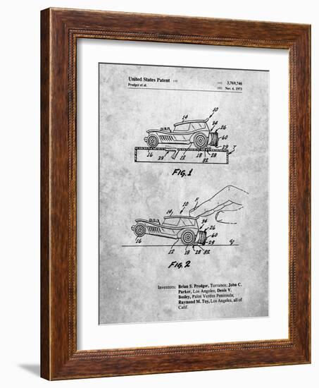 PP1020-Slate Rubber Band Toy Car Patent Poster-Cole Borders-Framed Giclee Print