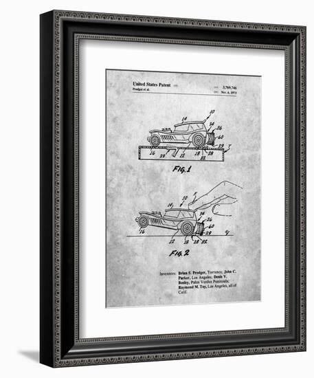 PP1020-Slate Rubber Band Toy Car Patent Poster-Cole Borders-Framed Giclee Print