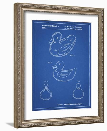 PP1021-Blueprint Rubber Ducky Patent Poster-Cole Borders-Framed Giclee Print