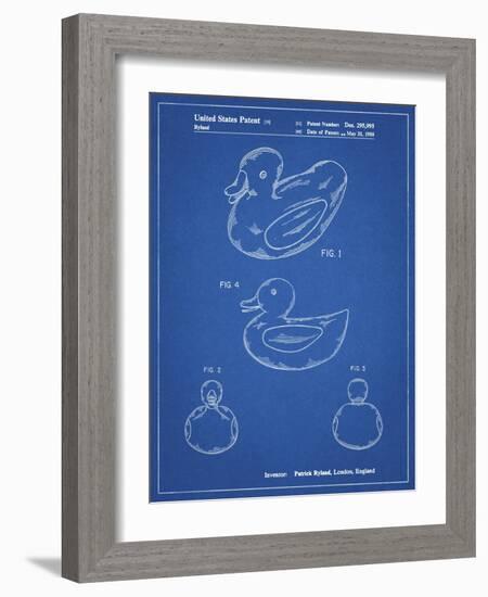 PP1021-Blueprint Rubber Ducky Patent Poster-Cole Borders-Framed Giclee Print