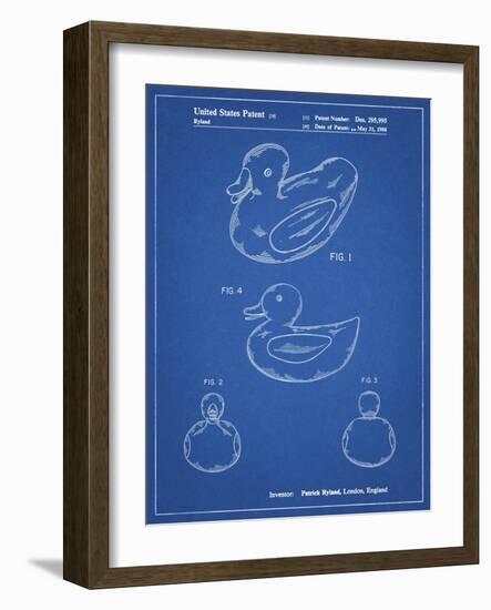 PP1021-Blueprint Rubber Ducky Patent Poster-Cole Borders-Framed Giclee Print