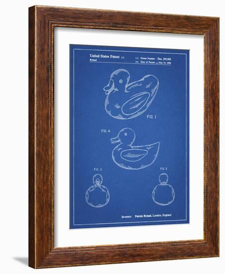 PP1021-Blueprint Rubber Ducky Patent Poster-Cole Borders-Framed Giclee Print