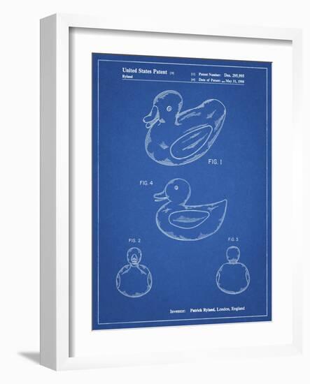 PP1021-Blueprint Rubber Ducky Patent Poster-Cole Borders-Framed Giclee Print