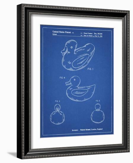 PP1021-Blueprint Rubber Ducky Patent Poster-Cole Borders-Framed Giclee Print