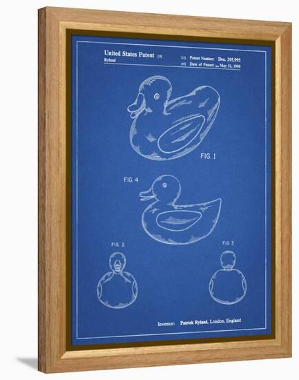 PP1021-Blueprint Rubber Ducky Patent Poster-Cole Borders-Framed Premier Image Canvas