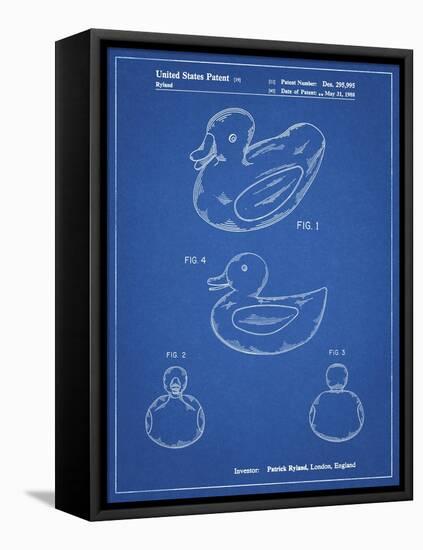 PP1021-Blueprint Rubber Ducky Patent Poster-Cole Borders-Framed Premier Image Canvas