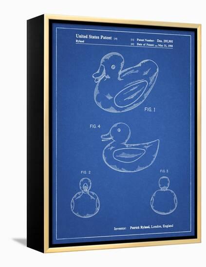 PP1021-Blueprint Rubber Ducky Patent Poster-Cole Borders-Framed Premier Image Canvas