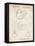 PP1021-Vintage Parchment Rubber Ducky Patent Poster-Cole Borders-Framed Premier Image Canvas