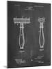 PP1026-Chalkboard Safety Razor Patent Poster-Cole Borders-Mounted Giclee Print