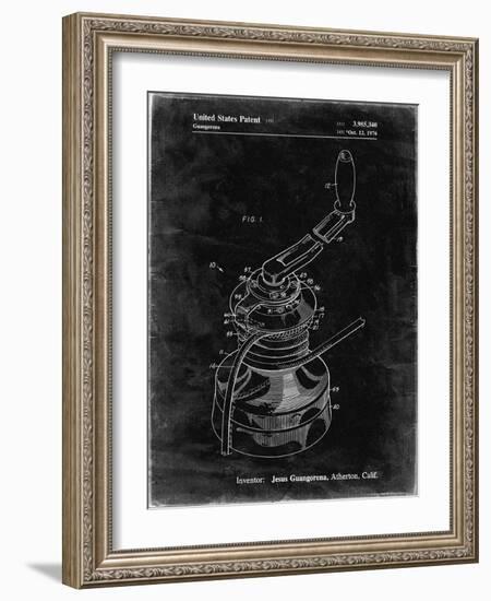 PP1027-Black Grunge Sailboat Winch Patent Poster-Cole Borders-Framed Giclee Print