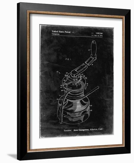 PP1027-Black Grunge Sailboat Winch Patent Poster-Cole Borders-Framed Giclee Print