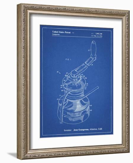 PP1027-Blueprint Sailboat Winch Patent Poster-Cole Borders-Framed Giclee Print