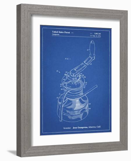 PP1027-Blueprint Sailboat Winch Patent Poster-Cole Borders-Framed Giclee Print