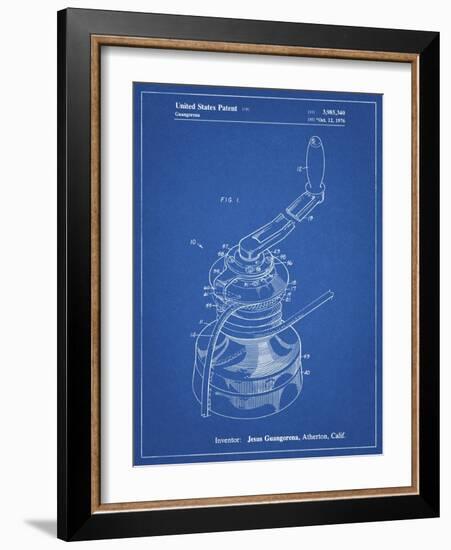 PP1027-Blueprint Sailboat Winch Patent Poster-Cole Borders-Framed Giclee Print