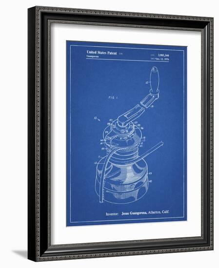 PP1027-Blueprint Sailboat Winch Patent Poster-Cole Borders-Framed Giclee Print