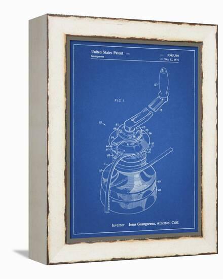 PP1027-Blueprint Sailboat Winch Patent Poster-Cole Borders-Framed Premier Image Canvas