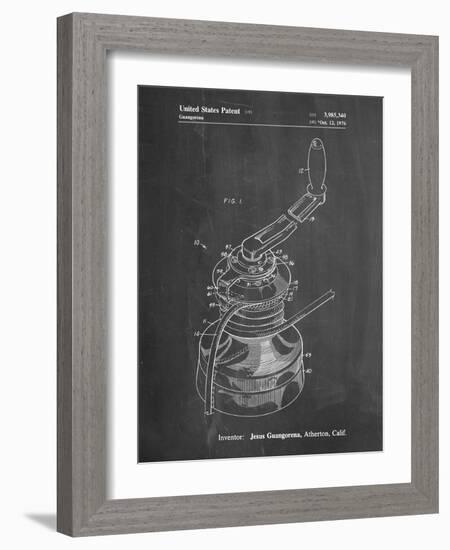 PP1027-Chalkboard Sailboat Winch Patent Poster-Cole Borders-Framed Giclee Print