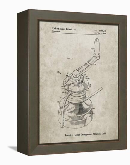 PP1027-Sandstone Sailboat Winch Patent Poster-Cole Borders-Framed Premier Image Canvas