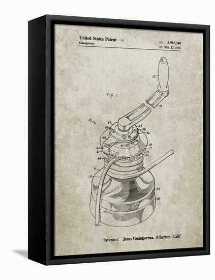 PP1027-Sandstone Sailboat Winch Patent Poster-Cole Borders-Framed Premier Image Canvas