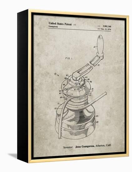 PP1027-Sandstone Sailboat Winch Patent Poster-Cole Borders-Framed Premier Image Canvas