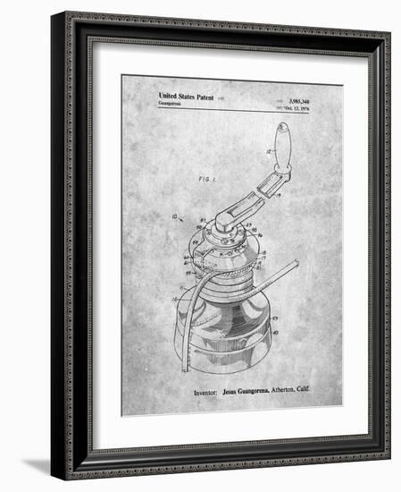 PP1027-Slate Sailboat Winch Patent Poster-Cole Borders-Framed Giclee Print