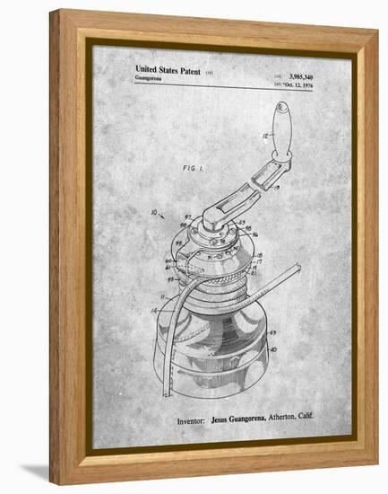 PP1027-Slate Sailboat Winch Patent Poster-Cole Borders-Framed Premier Image Canvas