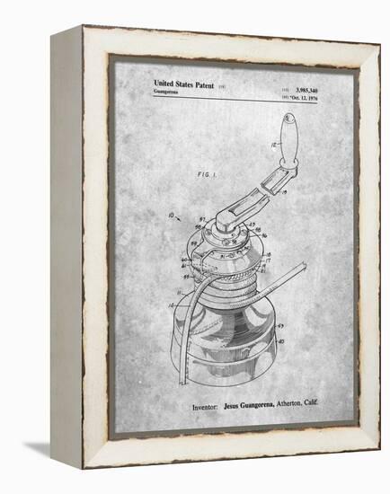 PP1027-Slate Sailboat Winch Patent Poster-Cole Borders-Framed Premier Image Canvas