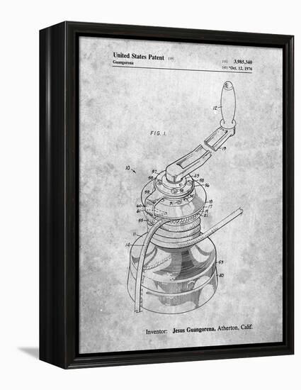 PP1027-Slate Sailboat Winch Patent Poster-Cole Borders-Framed Premier Image Canvas