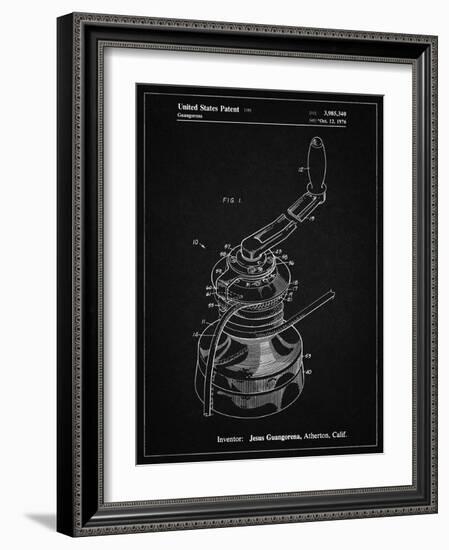 PP1027-Vintage Black Sailboat Winch Patent Poster-Cole Borders-Framed Giclee Print