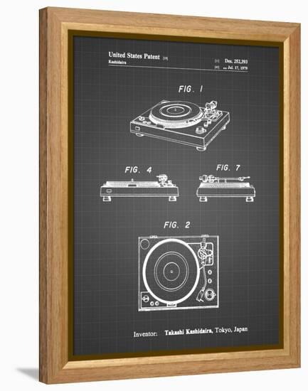 PP1028-Black Grid Sansui Turntable 1979 Patent Poster-Cole Borders-Framed Premier Image Canvas