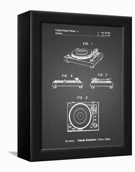 PP1028-Black Grid Sansui Turntable 1979 Patent Poster-Cole Borders-Framed Premier Image Canvas