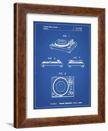 PP1028-Blueprint Sansui Turntable 1979 Patent Poster-Cole Borders-Framed Giclee Print