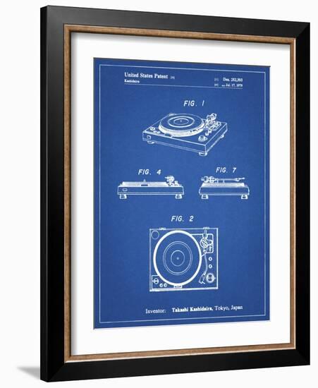 PP1028-Blueprint Sansui Turntable 1979 Patent Poster-Cole Borders-Framed Giclee Print