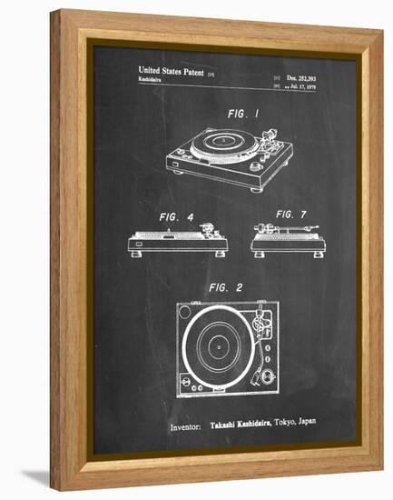 PP1028-Chalkboard Sansui Turntable 1979 Patent Poster-Cole Borders-Framed Premier Image Canvas