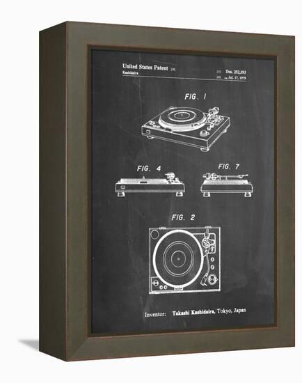 PP1028-Chalkboard Sansui Turntable 1979 Patent Poster-Cole Borders-Framed Premier Image Canvas