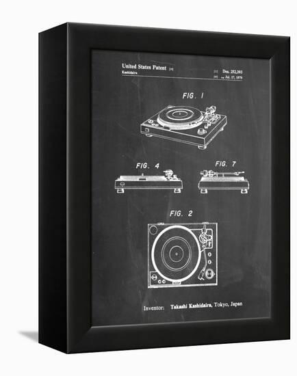 PP1028-Chalkboard Sansui Turntable 1979 Patent Poster-Cole Borders-Framed Premier Image Canvas