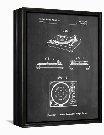 PP1028-Chalkboard Sansui Turntable 1979 Patent Poster-Cole Borders-Framed Premier Image Canvas