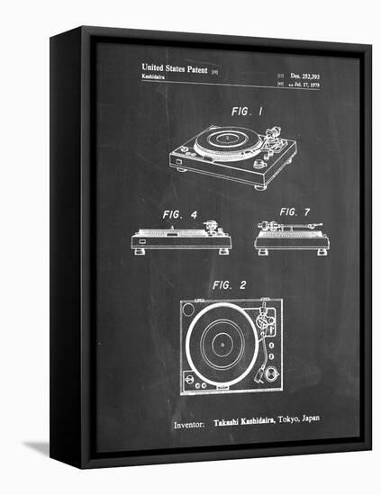 PP1028-Chalkboard Sansui Turntable 1979 Patent Poster-Cole Borders-Framed Premier Image Canvas