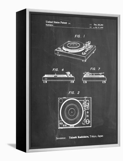 PP1028-Chalkboard Sansui Turntable 1979 Patent Poster-Cole Borders-Framed Premier Image Canvas