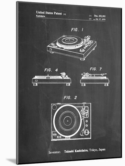 PP1028-Chalkboard Sansui Turntable 1979 Patent Poster-Cole Borders-Mounted Giclee Print