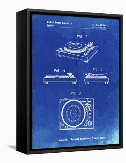 PP1028-Faded Blueprint Sansui Turntable 1979 Patent Poster-Cole Borders-Framed Premier Image Canvas