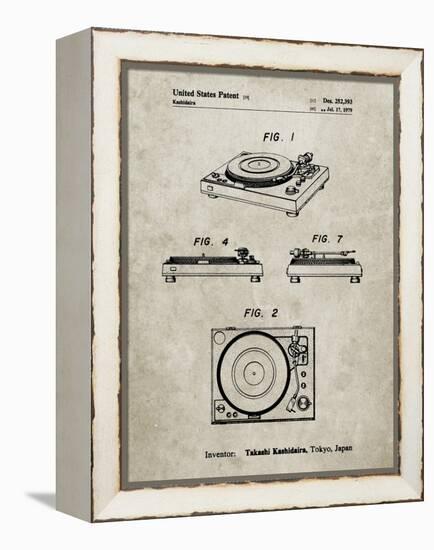 PP1028-Sandstone Sansui Turntable 1979 Patent Poster-Cole Borders-Framed Premier Image Canvas