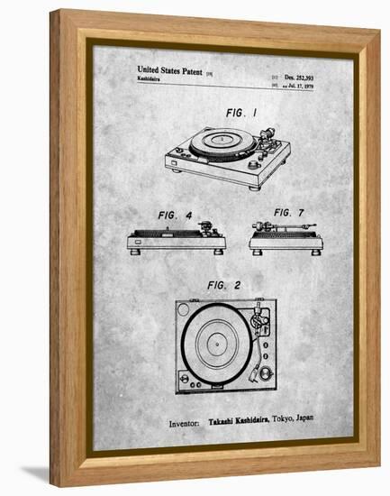 PP1028-Slate Sansui Turntable 1979 Patent Poster-Cole Borders-Framed Premier Image Canvas