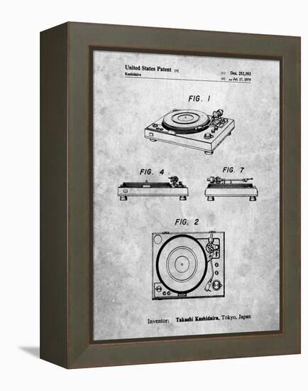 PP1028-Slate Sansui Turntable 1979 Patent Poster-Cole Borders-Framed Premier Image Canvas