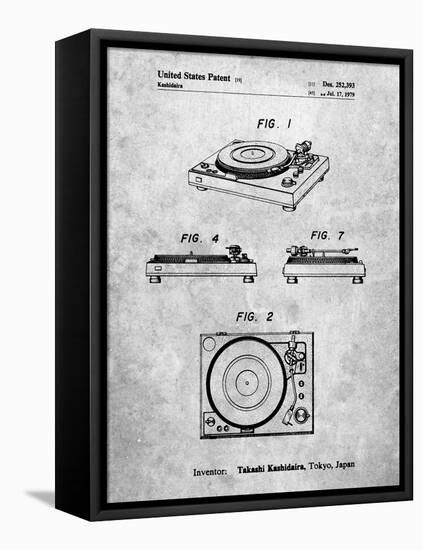 PP1028-Slate Sansui Turntable 1979 Patent Poster-Cole Borders-Framed Premier Image Canvas