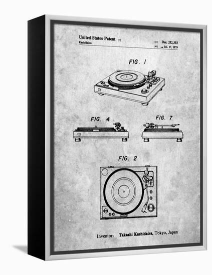 PP1028-Slate Sansui Turntable 1979 Patent Poster-Cole Borders-Framed Premier Image Canvas